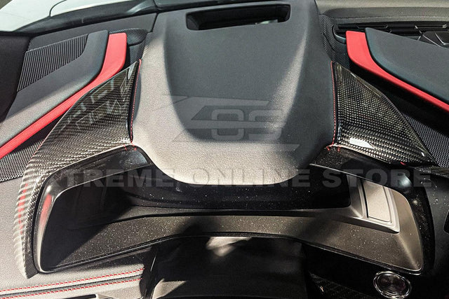 Chevrolet Corvette C8 Carbon Fiber Upper Dashboard Instrument Side Panel Cover