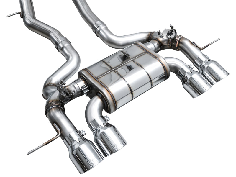 AWE Tuning 23-24 BMW G87 M2 SwitchPath Edition Exhaust - Chrome Silver Tips 3025-42487