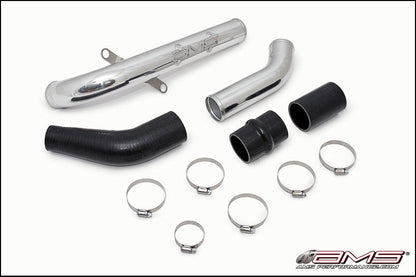 AMS Performance 08-15 Mitsubishi EVO X Upper I/C Pipe - Black Powder Coat AMS.04.09.0002-2