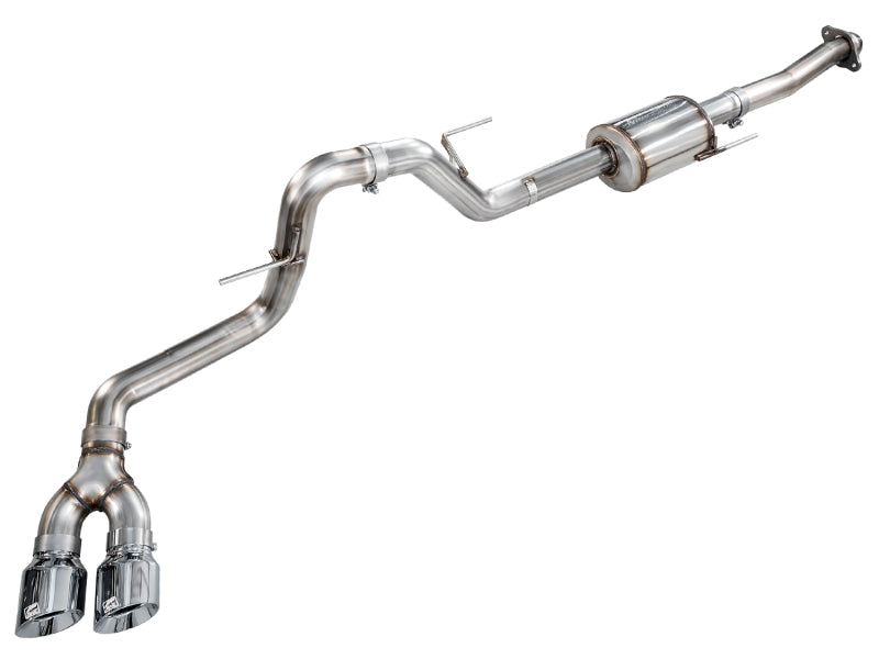 AWE Tuning AWE 21-25 Ford F150 (14th Gen Reg Cab) Cat-Back Exhaust - 4.5in Dual Side Exit Chrome Tips 3015-32145