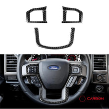 [5pcs] Real Carbon Fiber Steering Wheel Trim Overlay | 2015-2020 F150