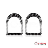 Real Carbon Fiber Door Lock Trim Overlay | Mustang 2005-2009