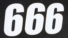 DCOR Individual Numbers 6in. - No.6 - White 45-16-6