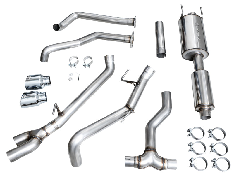 AWE Tuning AWE 0FG Exhaust for 3rd Gen Toyota Tundra - Dual Chrome Silver Tips 3015-32063