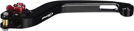 Puig 220NR Black Non-Foldable Clutch Lever with Red Selector