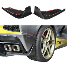 C8 Corvette Carbon Fiber Rear Bumper Corner Winglet Addons