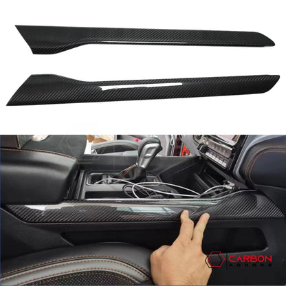 2019+ RAM 1500/TRX/RHO Center Console Side Trim Hard Carbon Fiber Cover