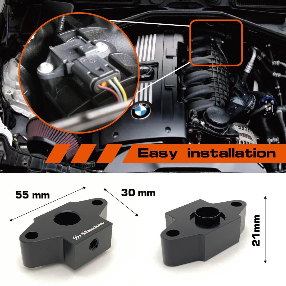 Shadow Turbo Boost Vacuum Sensor Adapter for BMW Boost Gauge tap