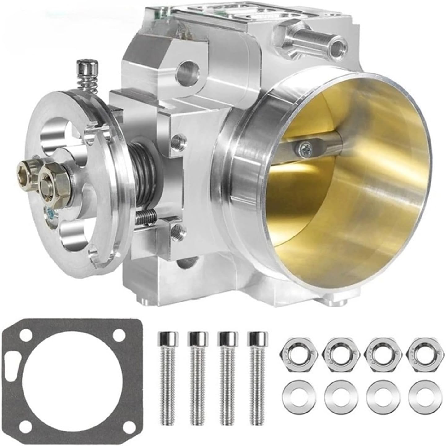 SPDZ1 70mm Silver Billet Aluminum Throttle Body For Integra RSX DC5 Civic SI EP3 K20 K20A K-Series