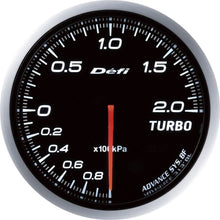 Defi DF09901 Advance BF Bar Boost Gauge, White, 60mm