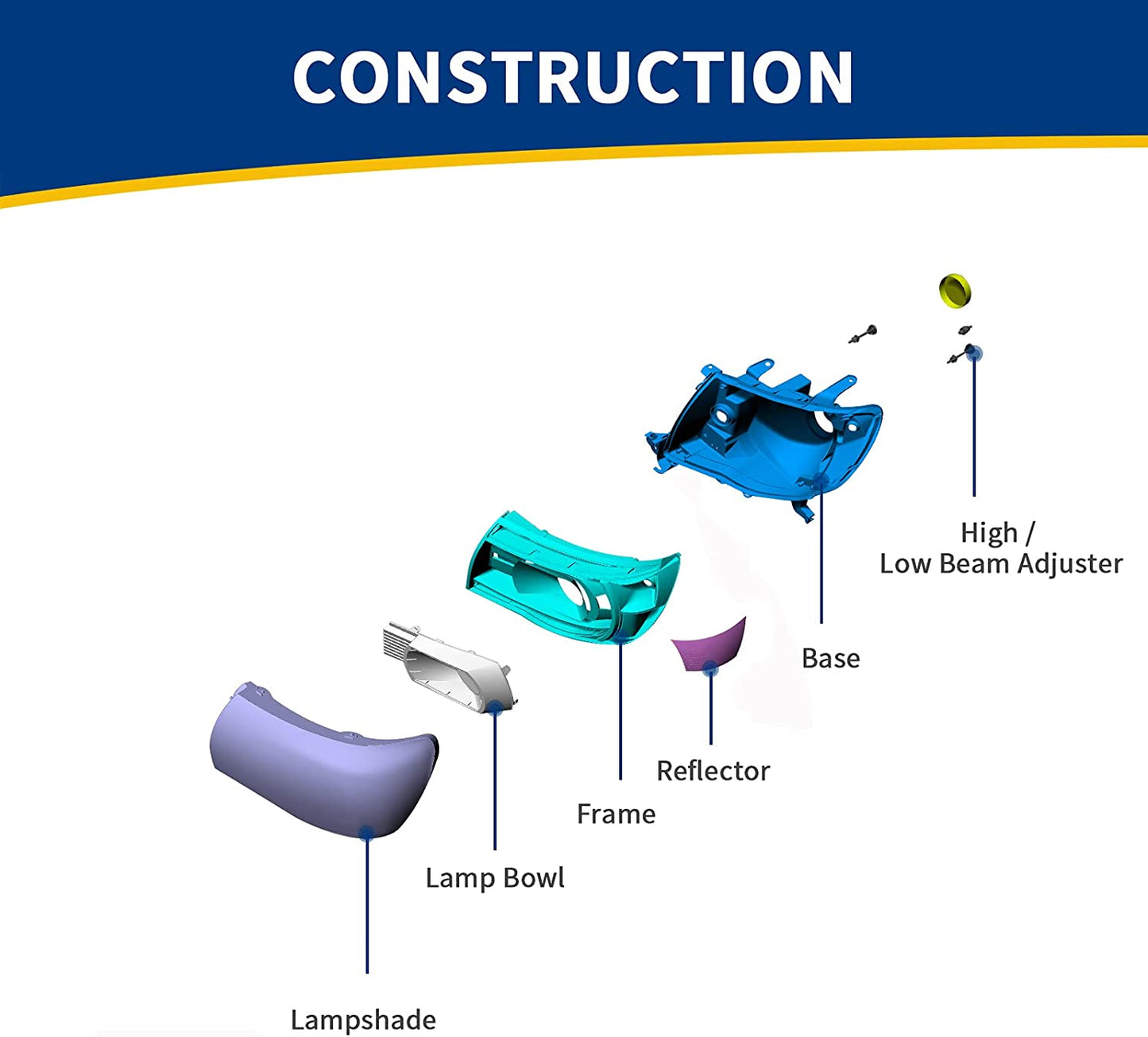 Autosaver88 Headlight Assembly Compatible With 20062013 Chevy Impala 06 07 Monte Carlo Replacement Headlamp Black Housing Amber Reflector Clear Lens A Oe