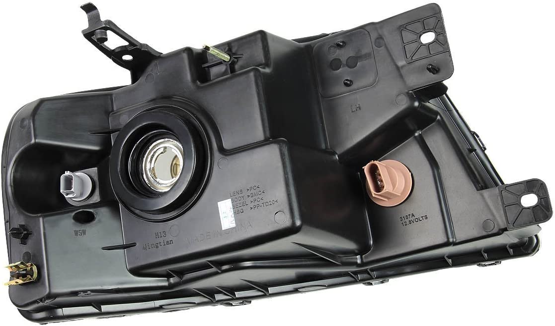Dna Motoring Hlohf1504cham Headlight Assembly Driver And Passenger Side