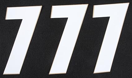 Dcor Individual Numbers 6in. - No.7 - White 45-16-7