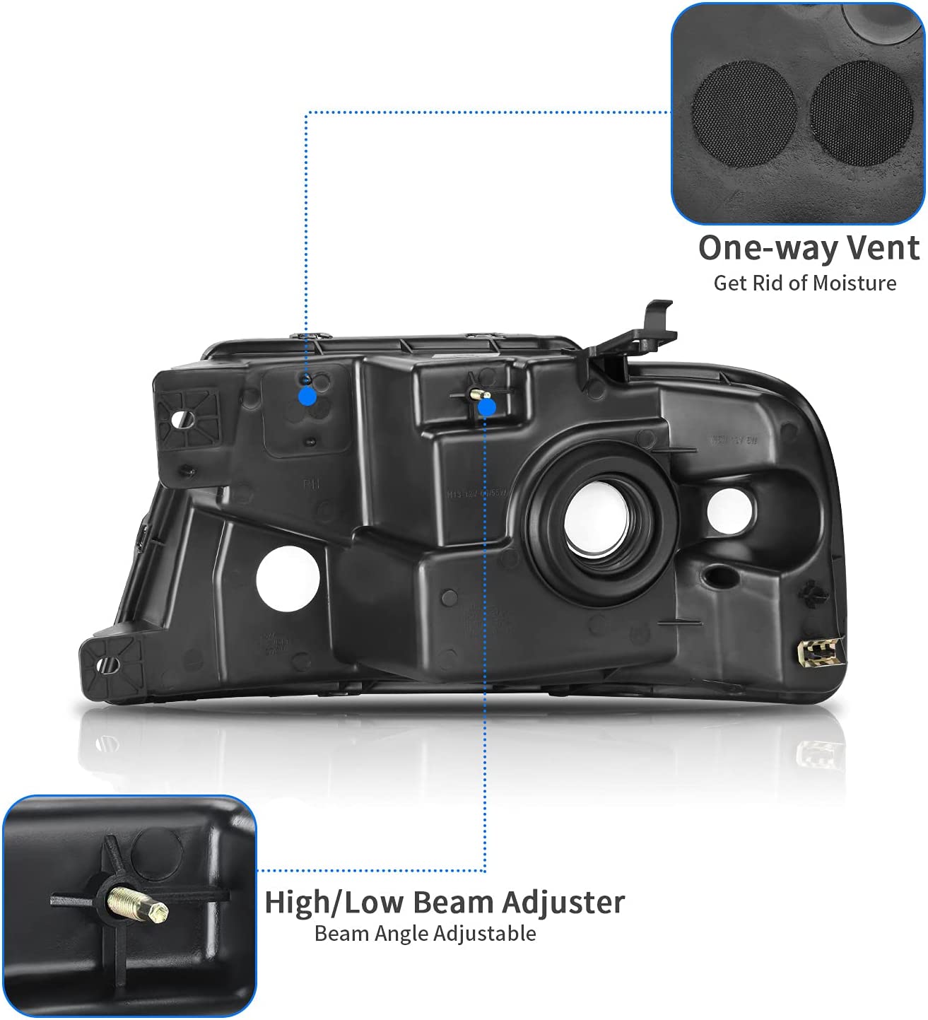 2004-2008 Ford F150 Reflector Headlights