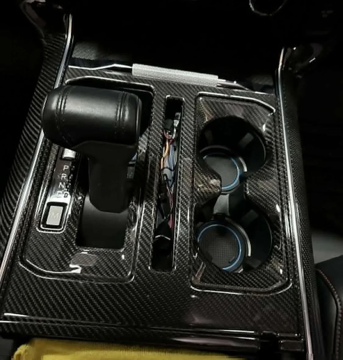 F150 2021-Up Center Console Hard Carbon Fiber Cover