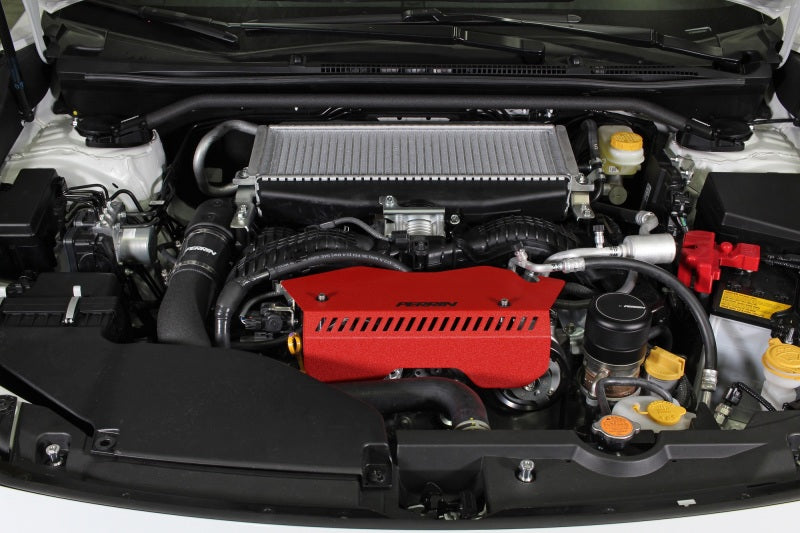 Perrin [22-25 WRX] Pulley Cover - Red | PSP-ENG-153RD