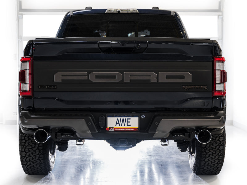 AWE Tuning AWE Gen 3 Raptor SwitchPath Exhaust - Chrome Silver Tips 3025-32356