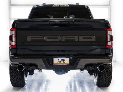 AWE Tuning AWE Gen 3 Raptor SwitchPath Exhaust - Chrome Silver Tips 3025-32356