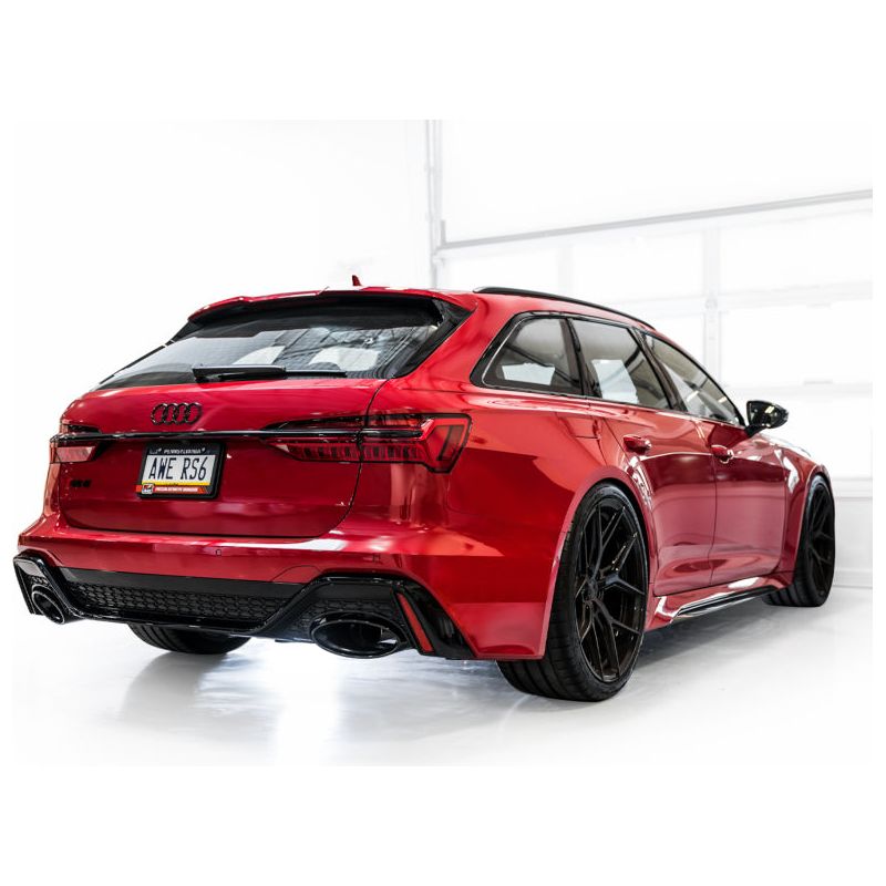 AWE Tuning 21-23 Audi C8 RS6/RS7 SwitchPath Cat-back Exhaust - Diamond Black Tips