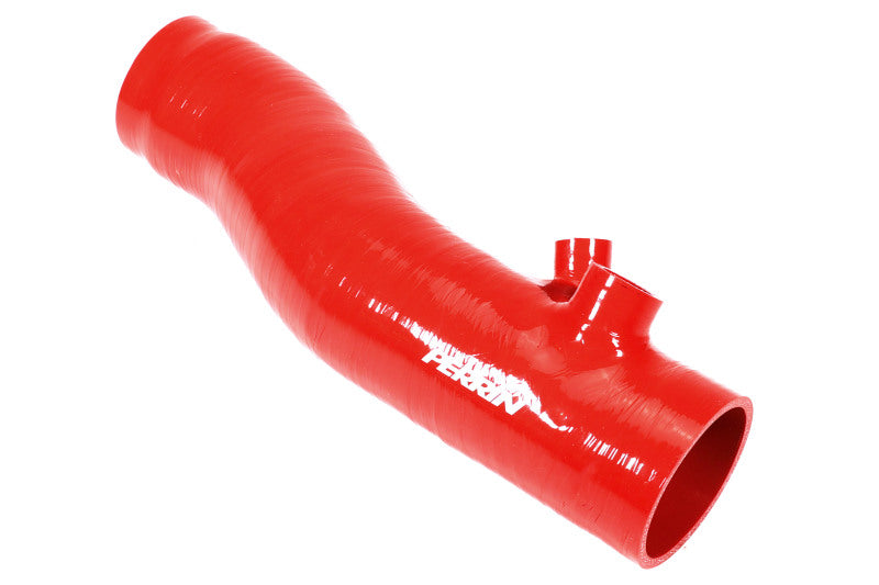 Perrin [22-24 WRX] Red/Black 3in Turbo Inlet Hose w/ Nozzle - Longer Version | PSP-INT-425