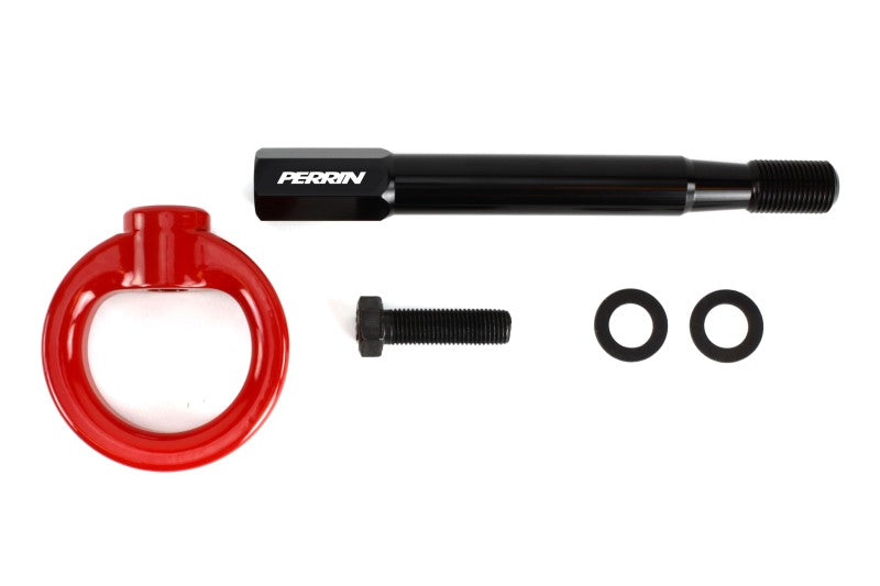 PERRIN 08-14 WRX / STI Sedan Tow Hook Kit Rear Red | PSP-BDY-251RD