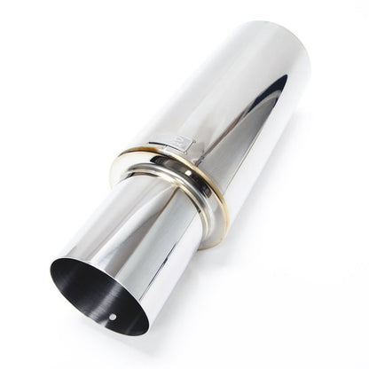 BLOX Racing 63.5mm N1 304 SS Universal Exhaust Muffler w/ Straight Tip BXEX-00109