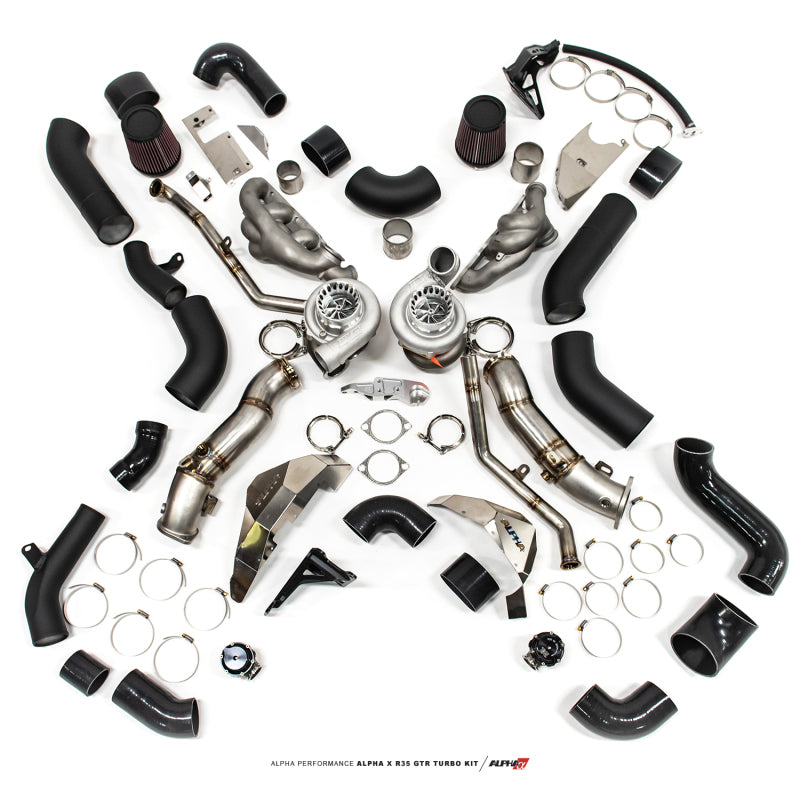 AMS Performance 09-11 Nissan GT-R R35 (CBA) / 2012+ Nissan GT-R R35 Alpha X Turbo Kit ALP.07.14.0116-1