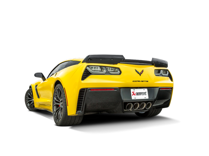 Akrapovic 14-17 Chevrolet Corvette Z06 (C7) Slip-On Line (Titanium) w/ Carbon Tips MTP-CO/TI/2
