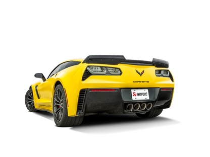Akrapovic 14-17 Chevrolet Corvette Z06 (C7) Slip-On Line (Titanium) w/ Carbon Tips MTP-CO/TI/2
