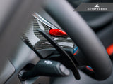 AutoTecknic Replacement Carbon Steering Wheel Top Cover - F95 X5M | F96 X6M