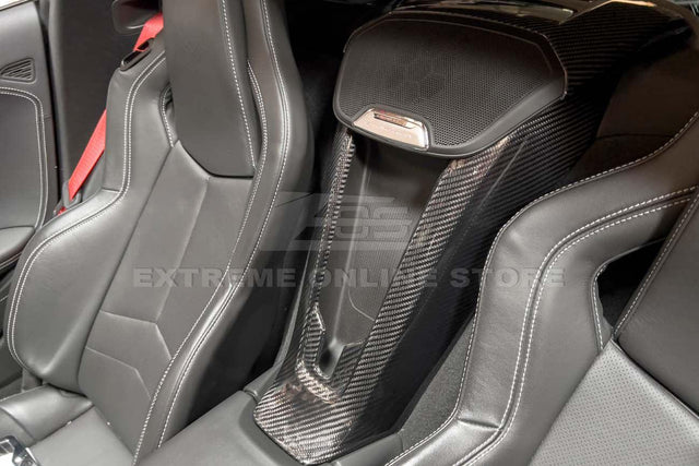 Chevrolet Corvette C8 Carbon Fiber Waterfall Console Cover