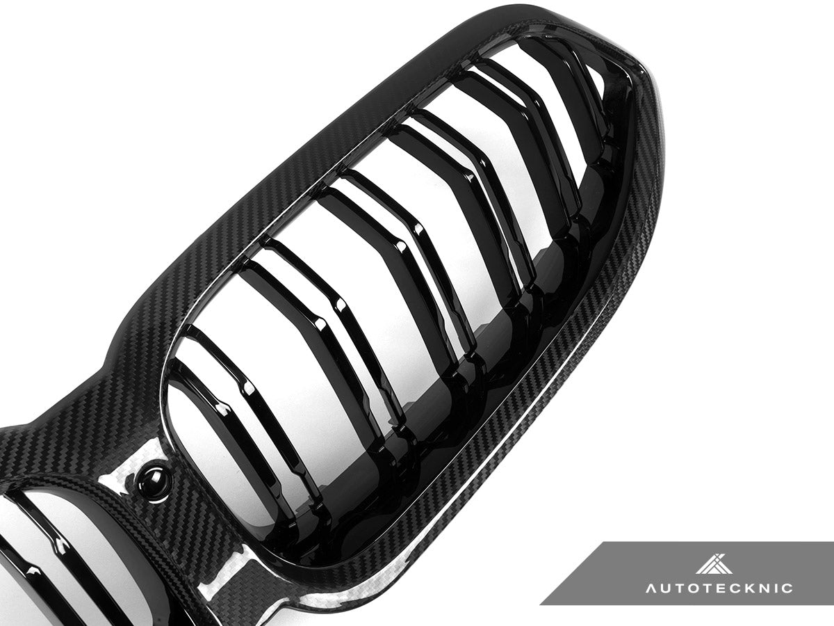 AutoTecknic Dry Carbon Dual-Slats Front Grille - G14/ G15/ G16 8-Series