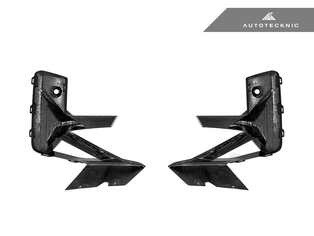 AutoTecknic Dry Carbon Front Bumper Trim Set - F97 X3M LCI | F98 X4M LCI