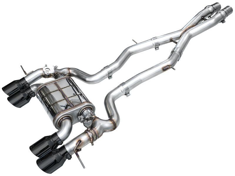 AWE Tuning 23-24 BMW G87 M2 SwitchPath Edition Exhaust - Diamond Black Tips 3025-43487