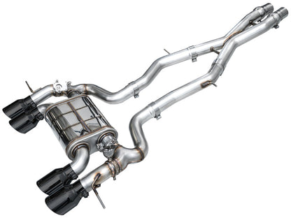AWE Tuning 23-24 BMW G87 M2 SwitchPath Edition Exhaust - Diamond Black Tips 3025-43487
