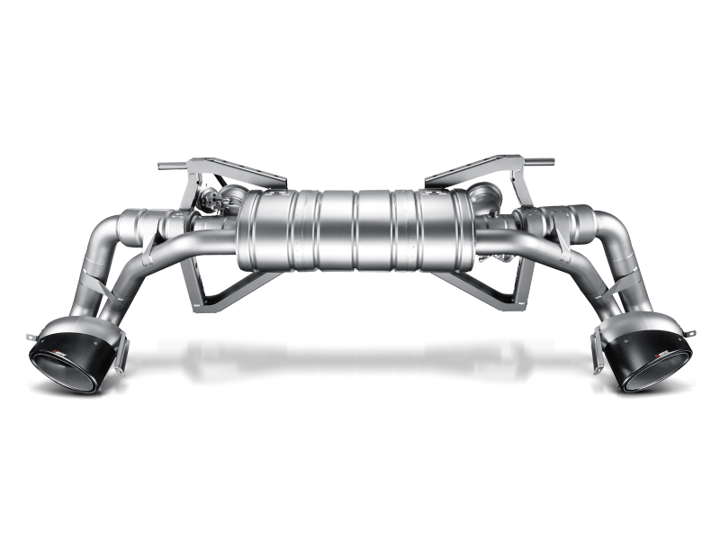 Akrapovic 09-12 Audi R8 5.2 FSI Coupe/Spyder Slip-On Line (Titanium) w/ Carbon Tips S-AUR8SO1-T