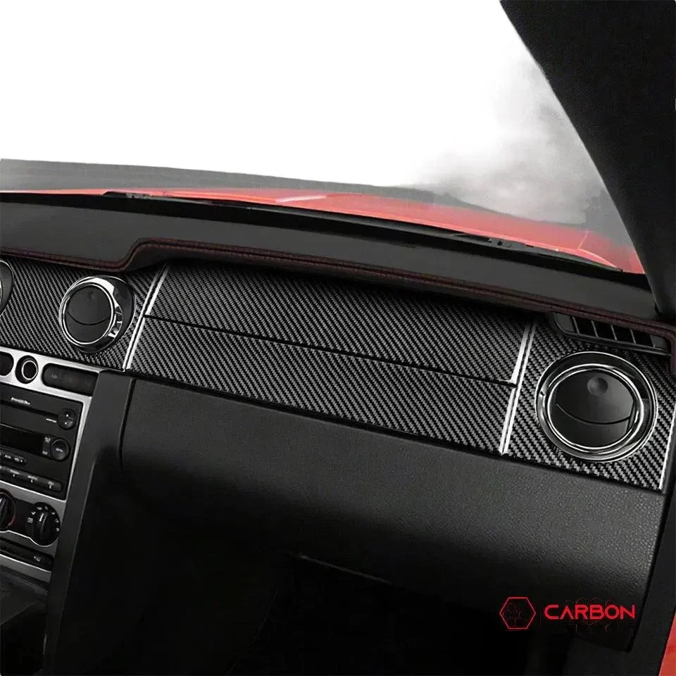  Real Carbon Fiber Dash Overlay Mustang 2005-2009
