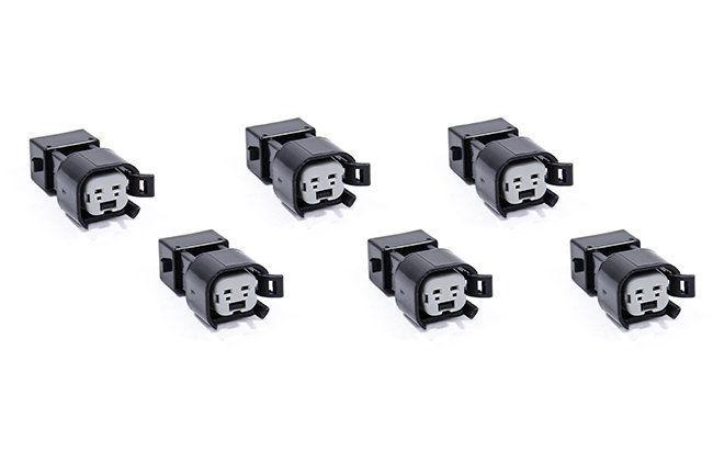 6x USCAR EV6 & EV14 Female to EV1 Male Fuel Injector Connectors Adapters VW AUDI