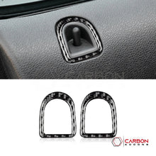 Real Carbon Fiber Door Lock Trim Overlay | Mustang 2005-2009