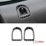 Real Carbon Fiber Door Lock Trim Overlay | Mustang 2005-2009