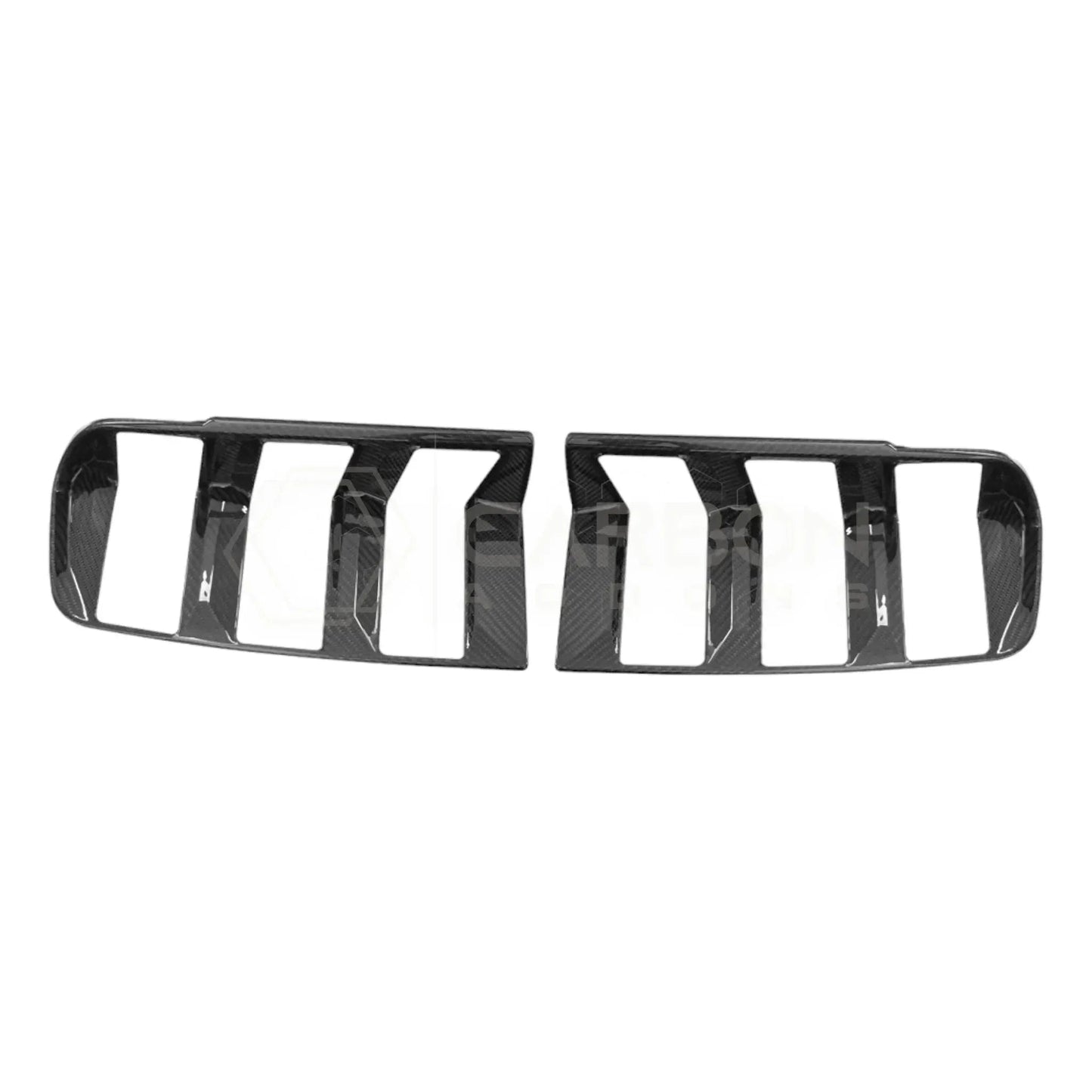 Real Carbon Fiber Taillight Trim Covers for 2024+ Ford Mustang