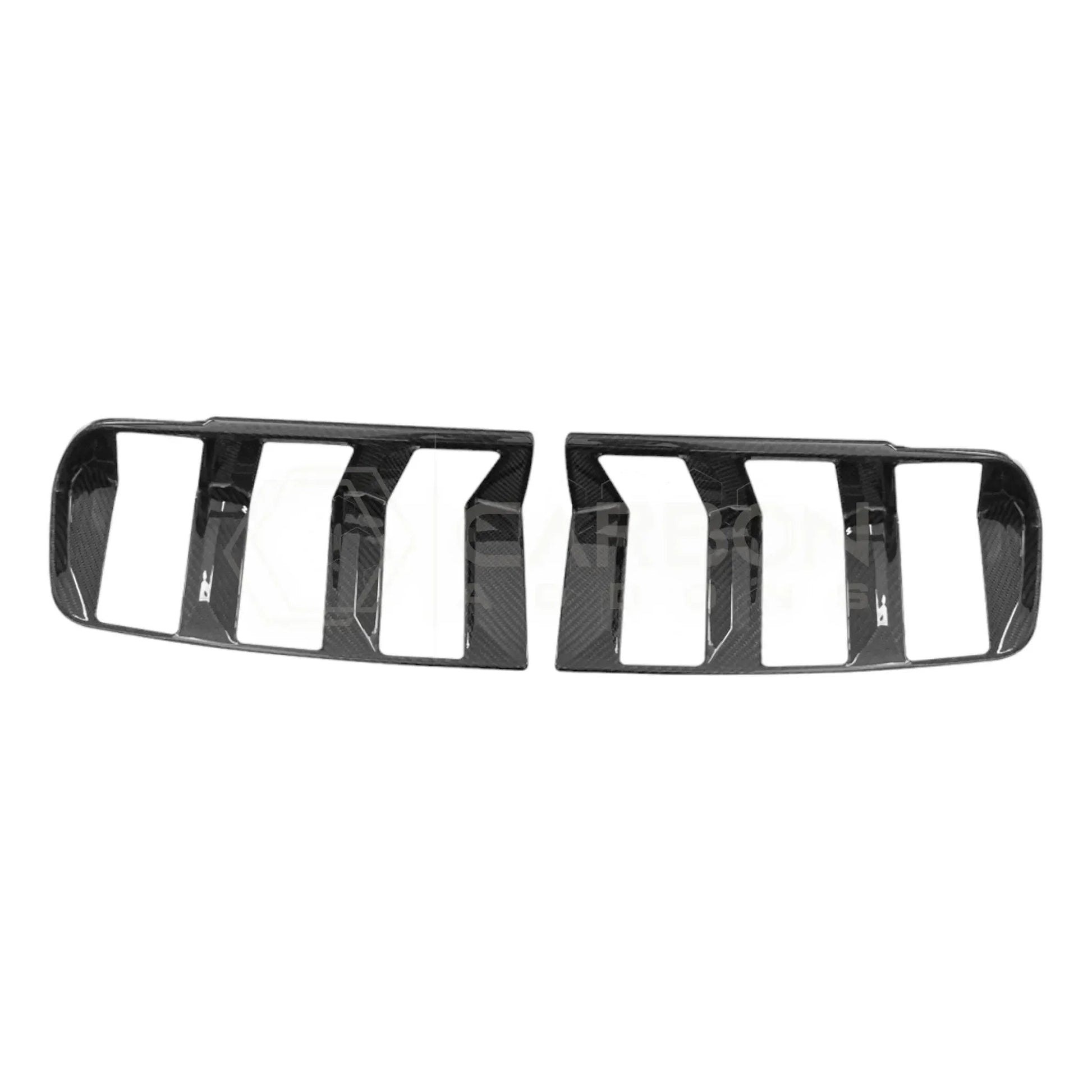 Real Carbon Fiber Taillight Trim Covers for 2024+ Ford Mustang