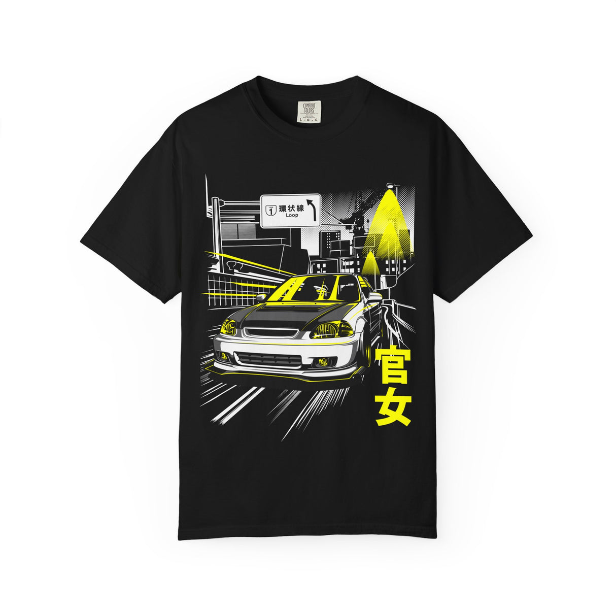 Loop Line Night Run T-Shirt – Honda Civic Kanjo Racer Edition