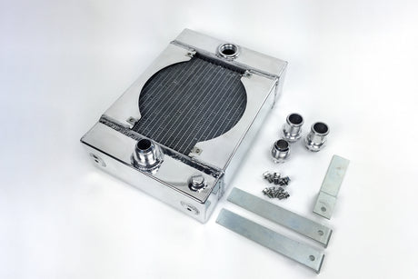 CSF Cooling - Racing & High Performance Division 7065 The KING Cooler - Ultimate Drag Race Radiator w/ SPAL Fan & Mounting Kit