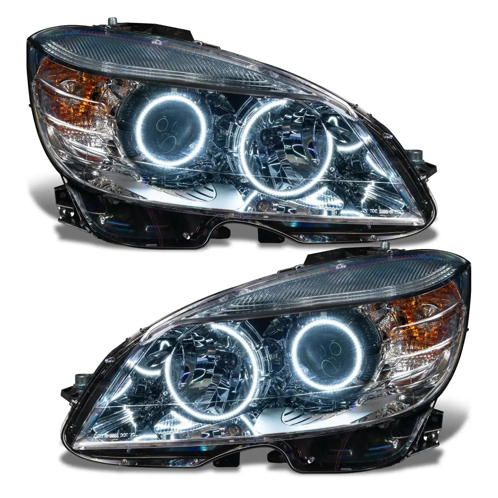 ORACLE Lighting 2008-2011 Mercedes Benz C-Class Pre-Assembled Headlights-Chrome-HALOGEN