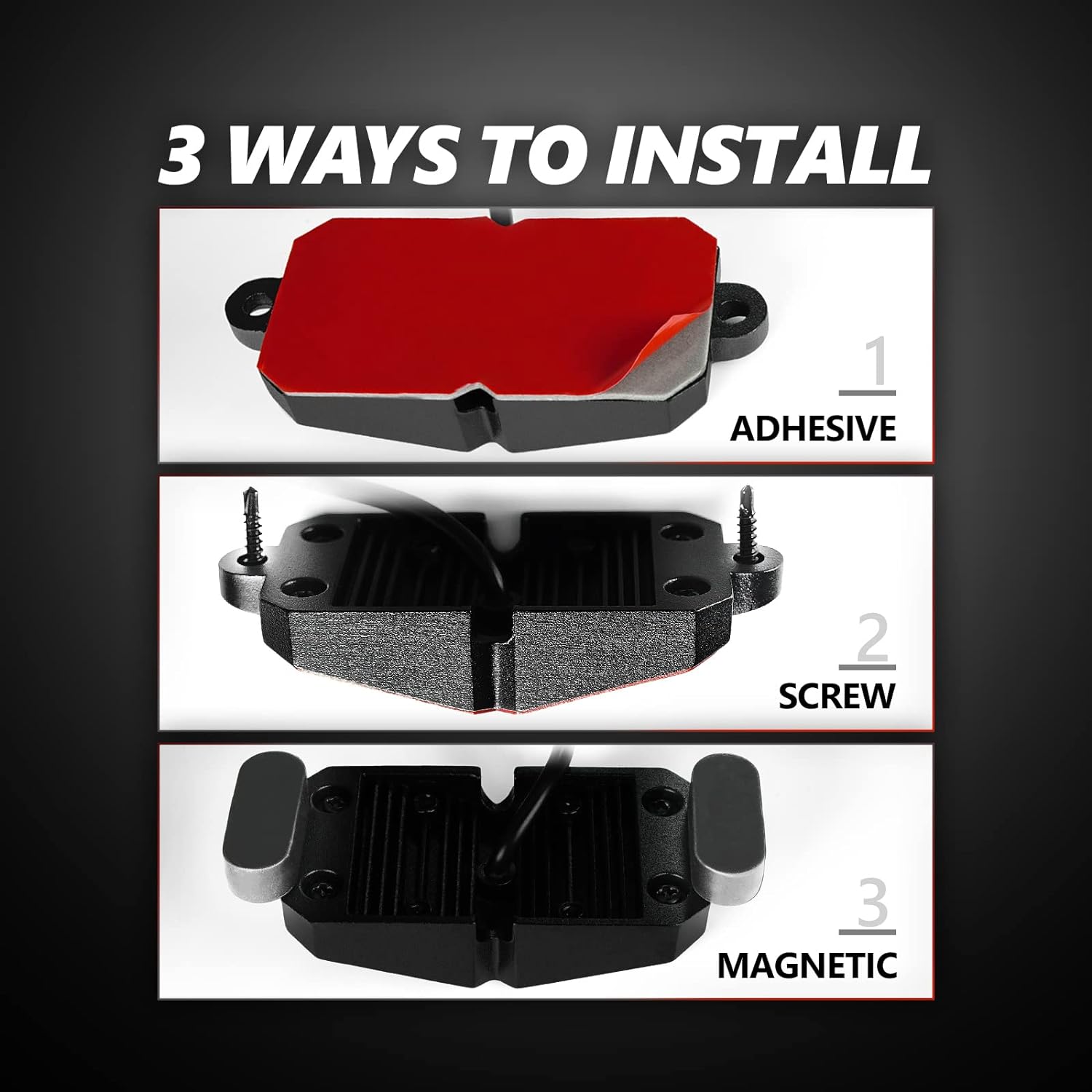 Triple Tailgate Bundle: Triple Tailgate + Quantum Rock Light+ LED Grille Lighting w- Bluetooth APP and Remote Controlled