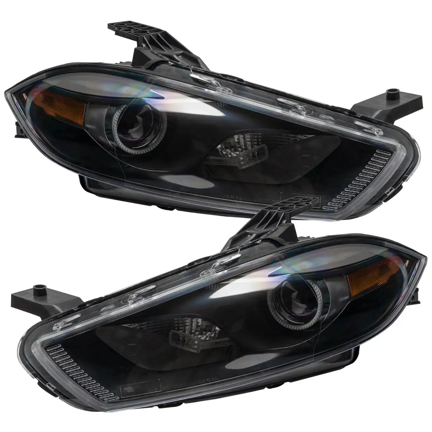 ORACLE Lighting 2013-2014 Dodge Dart Pre-Assembled Headlights - Black Housing (HID Style)