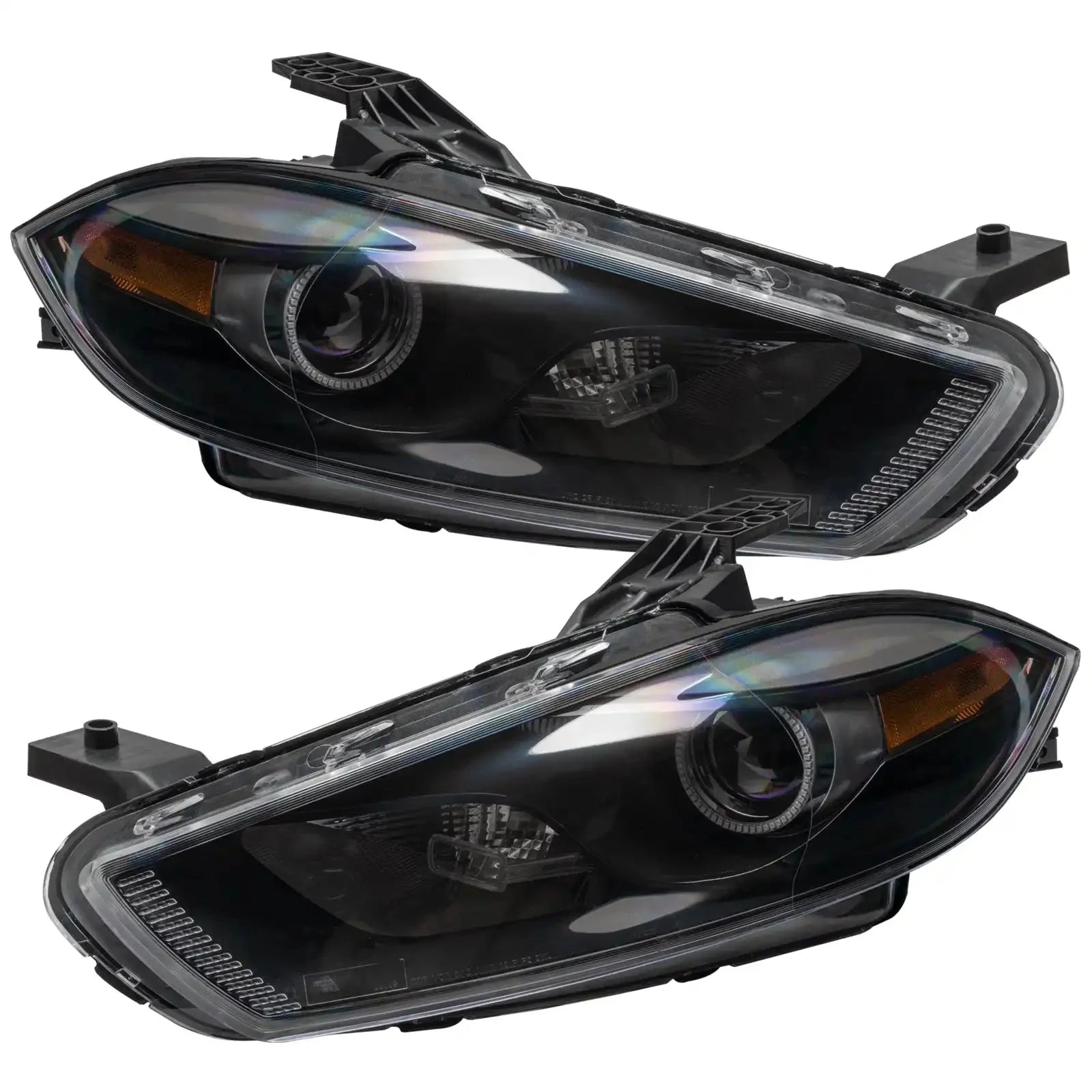ORACLE Lighting 2013-2014 Dodge Dart Pre-Assembled Headlights - Black Housing (HID Style)