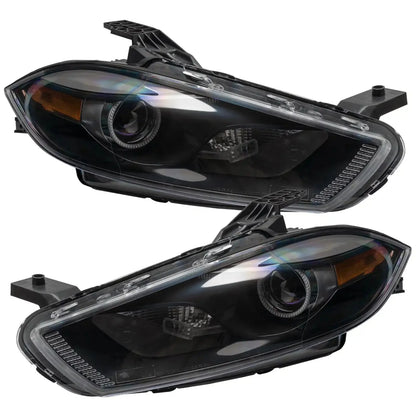 ORACLE Lighting 2013-2014 Dodge Dart Pre-Assembled Headlights - Black Housing (HID Style)