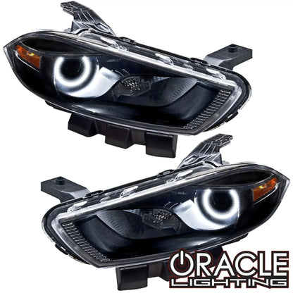 ORACLE Lighting 2013-2014 Dodge Dart Pre-Assembled Headlights - Black Housing (HID Style)